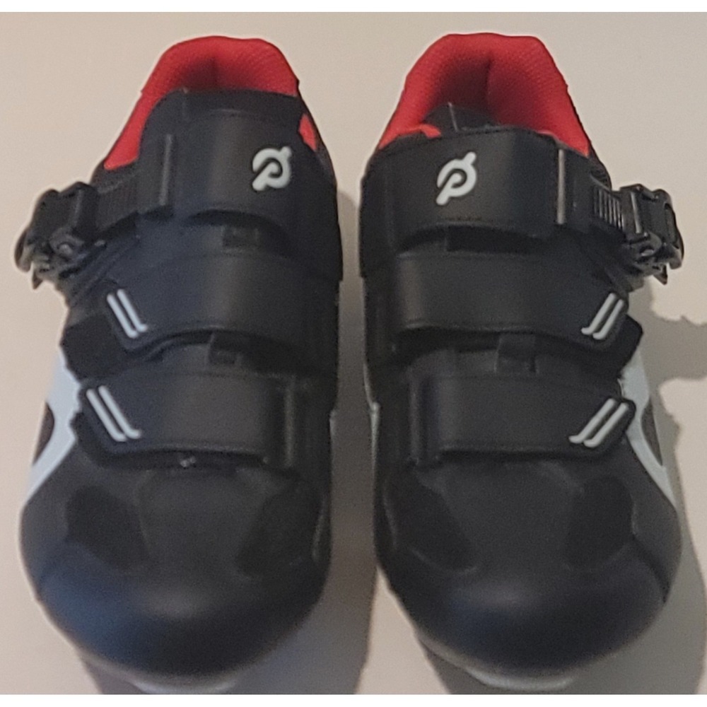 Peloton Unisex Cycling Shoes Sz 39 Womens‎ 8-8.5 Mens 6-6.5 Black & Red
